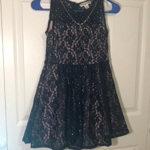 Dark blue lace dress